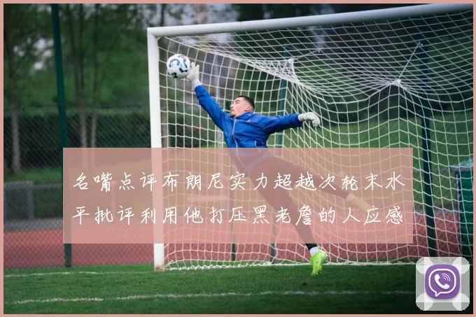 名嘴点评布朗尼实力超越次轮末水平批评利用他打压黑老詹的人应感羞愧